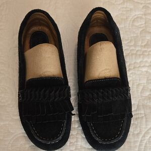 Montana Black Suede Mocassin Type Driving Loafers